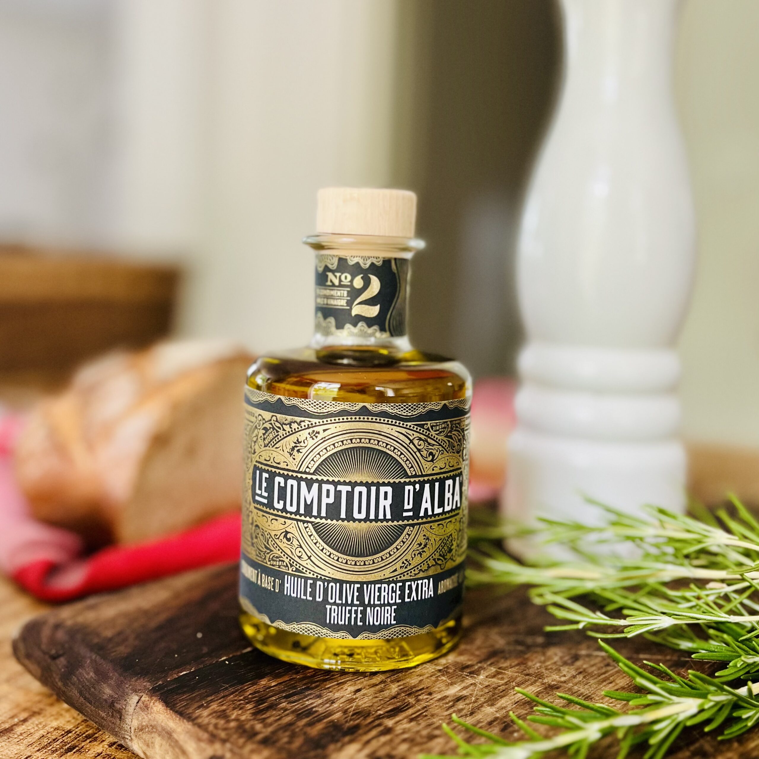 Huile d’olive truffe noire 200ml