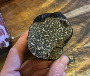 truffe noire coupée