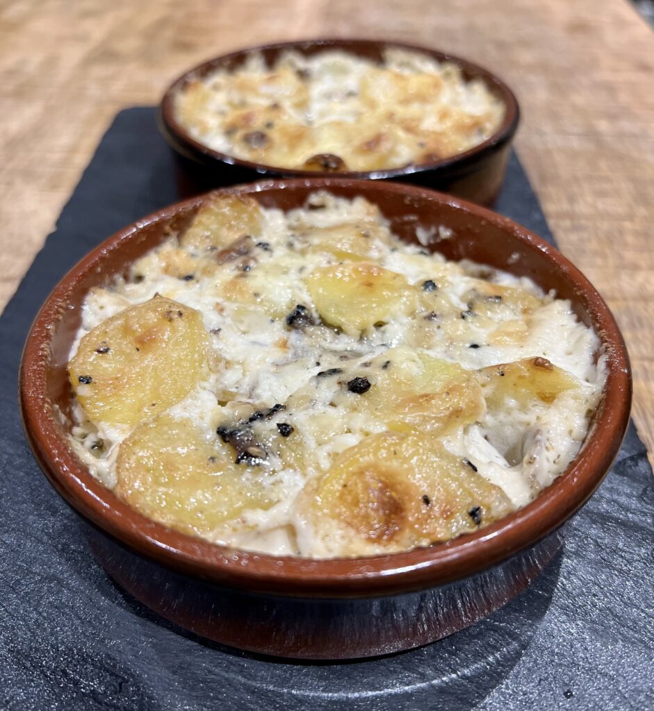 recette simple truffée - gratin Dauphinois à la truffe