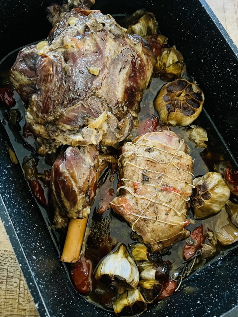 Gigot d'agneau truffé - recette pour pâques