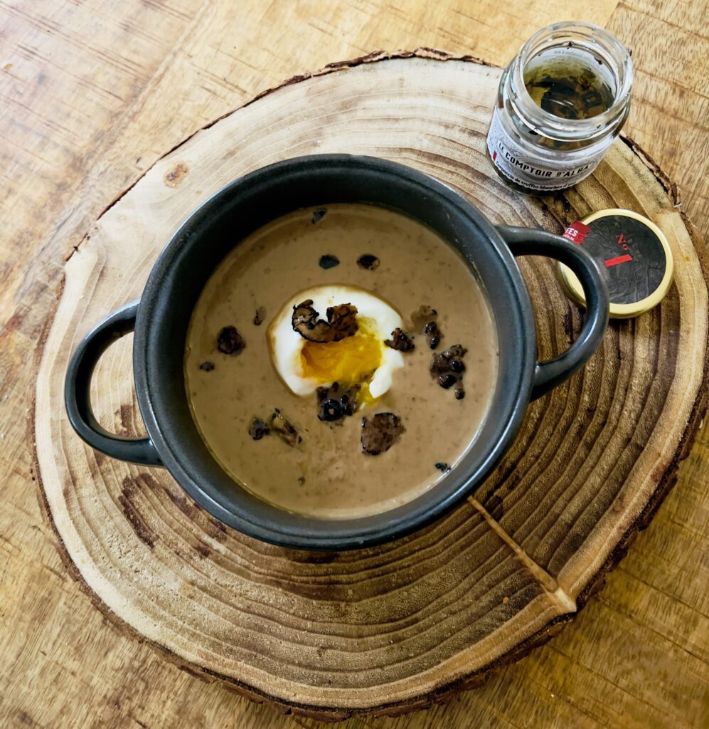 Recette simple truffée - Velouté de lentilles truffé